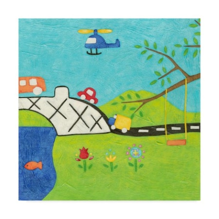 Chariklia Zarris 'Far And Away Helecopter' Canvas Art,24x24